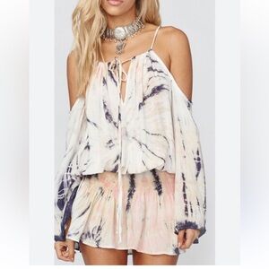 Blue Life - Colorful Off-Shoulder Dress